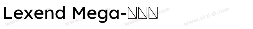 Lexend Mega字体转换
